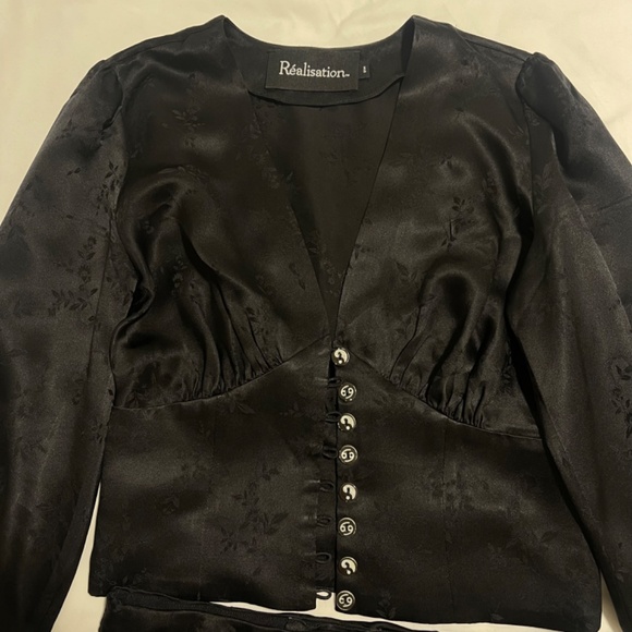 Realisation Par Silk blouse and skirt set - Picture 3 of 9